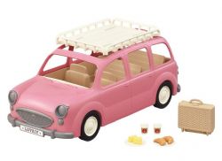 CALICO CRITTERS - VOITURE FAMILIALE ROSE (CONVERTIBLE EN ENSEMBLE DE PIQUE-NIQUE)
